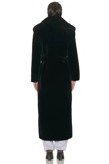 NOUR HAMMOUR Giovanna Enveloping Shearling Coat | Thumbnail 5 NOUR HAMMOUR Giovanna Enveloping Shearling Coat | Thumbnail 5