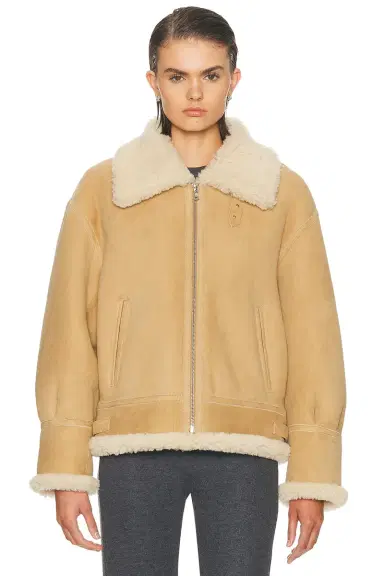 Nour Hammour Portia Modern Shearling Aviator Jacket | Thumbnail 2 Nour Hammour Portia Modern Shearling Aviator Jacket | Thumbnail 2