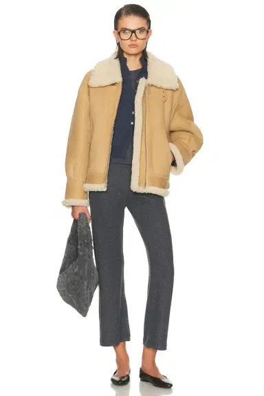 Nour Hammour Portia Modern Shearling Aviator Jacket | Thumbnail 5 Nour Hammour Portia Modern Shearling Aviator Jacket | Thumbnail 5