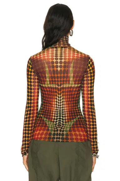 Jean Paul Gaultier High Neck Long Sleeve Top | Thumbnail 4 Jean Paul Gaultier High Neck Long Sleeve Top | Thumbnail 4