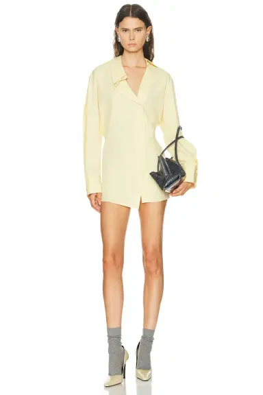 The Attico Asymmetrical Shirt Mini Dress | Thumbnail 3 The Attico Asymmetrical Shirt Mini Dress | Thumbnail 3