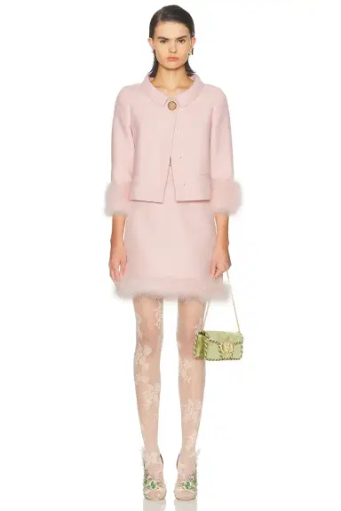 Valentino Feather Crepe Jacket | Thumbnail 5 Valentino Feather Crepe Jacket | Thumbnail 5