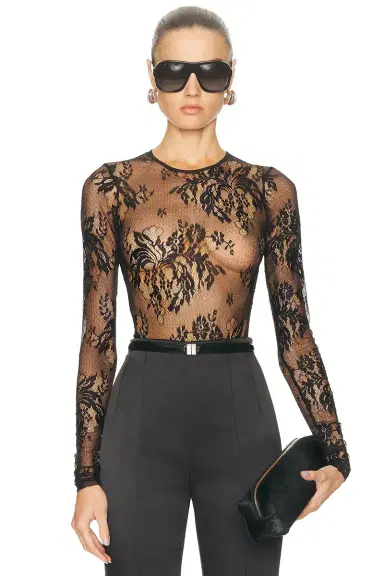 Wardrobe.NYC Evening Lace Bodysuit | Thumbnail 1 Wardrobe.NYC Evening Lace Bodysuit | Thumbnail 1