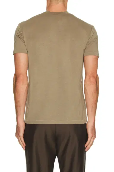TOM FORD Lyocell Cotton Short Sleeve Crew Neck | Thumbnail 2 TOM FORD Lyocell Cotton Short Sleeve Crew Neck | Thumbnail 2