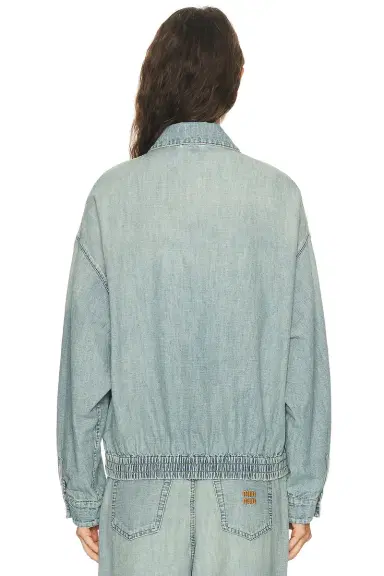 Miu Miu Chambray Jacket | Thumbnail 3 Miu Miu Chambray Jacket | Thumbnail 3
