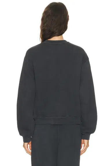 Alexander Wang Hotfix Logo Crewneck Sweatshirt | Thumbnail 3 Alexander Wang Hotfix Logo Crewneck Sweatshirt | Thumbnail 3