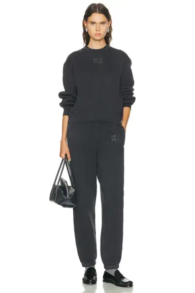 Alexander Wang Hotfix Logo Crewneck Sweatshirt | Thumbnail 4 Alexander Wang Hotfix Logo Crewneck Sweatshirt | Thumbnail 4