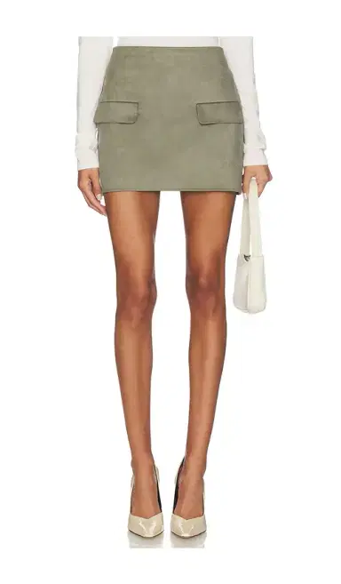 SNDYS Amelia Faux Suede Mini Skirt | Thumbnail 1 SNDYS Amelia Faux Suede Mini Skirt | Thumbnail 1