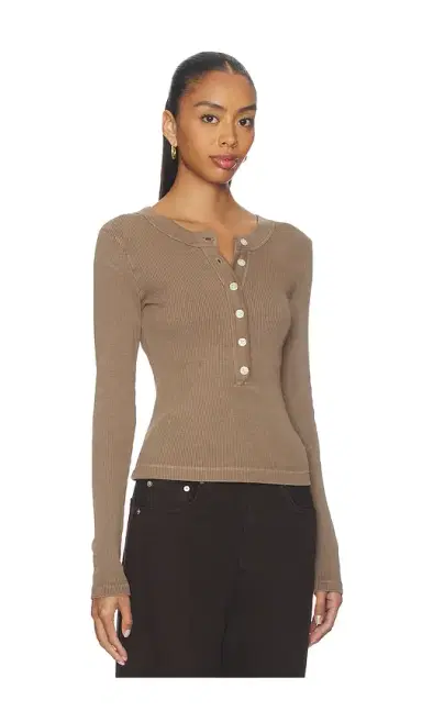 Citizens of Humanity Varra Henley Top | Thumbnail 2 Citizens of Humanity Varra Henley Top | Thumbnail 2