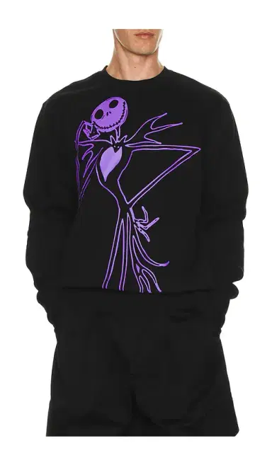 HUF x The Nightmare Before Christmas Jack Skellington Crew Sweatshirt | Thumbnail 1 HUF x The Nightmare Before Christmas Jack Skellington Crew Sweatshirt | Thumbnail 1
