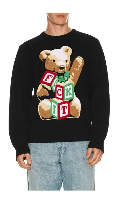 HUF Gift Bear Intarsia Sweater | Thumbnail 1 HUF Gift Bear Intarsia Sweater | Thumbnail 1