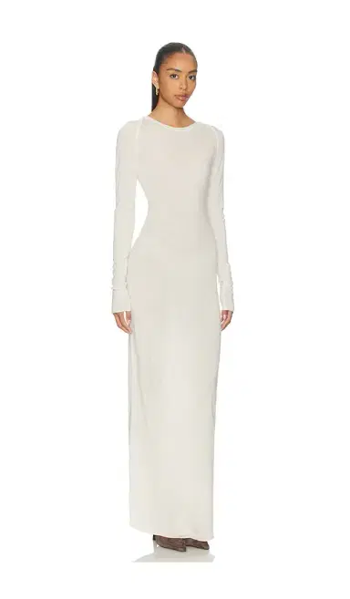 Skims Sheer Cashmere Long Sleeve Maxi Dress | Thumbnail 2 Skims Sheer Cashmere Long Sleeve Maxi Dress | Thumbnail 2