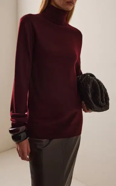 The Frankie Shop Eve Thin Wool Turtleneck Sweater | Thumbnail 3 The Frankie Shop Eve Thin Wool Turtleneck Sweater | Thumbnail 3