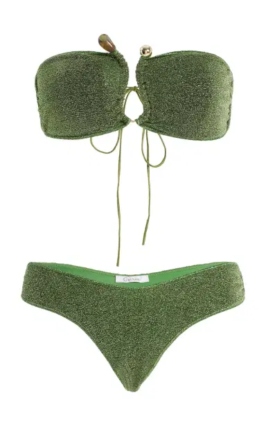 Oséree Lumière Stoned Bandeau Bikini | Thumbnail 4 Oséree Lumière Stoned Bandeau Bikini | Thumbnail 4