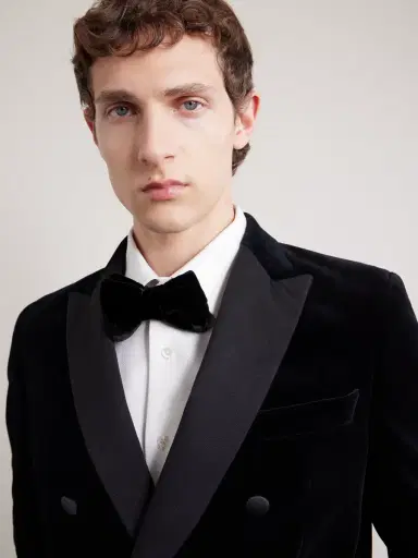 Tom Ford Pre-Tied Cotton-Velvet Bow Tie - Men | Thumbnail 2 Tom Ford Pre-Tied Cotton-Velvet Bow Tie - Men | Thumbnail 2