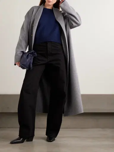 Loulou de Saison Bruzzi Cropped Wool And Cashmere-blend Sweater | Thumbnail 2 Loulou de Saison Bruzzi Cropped Wool And Cashmere-blend Sweater | Thumbnail 2