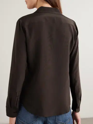 Nili Lotan Gaia Silk Crepe De Chine Shirt | Thumbnail 4 Nili Lotan Gaia Silk Crepe De Chine Shirt | Thumbnail 4