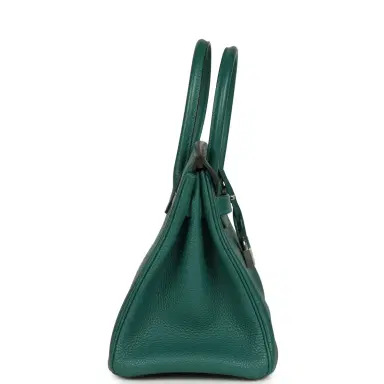 HERMÈS BEDAZZLING DONT LIST Pre-owned Hermes Birkin 30 Malachite Togo Palladium Hardware | Thumbnail 3 HERMÈS BEDAZZLING DONT LIST Pre-owned Hermes Birkin 30 Malachite Togo Palladium Hardware | Thumbnail 3