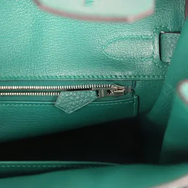 HERMÈS BEDAZZLING DONT LIST Pre-owned Hermes Birkin 30 Malachite Togo Palladium Hardware | Thumbnail 9 HERMÈS BEDAZZLING DONT LIST Pre-owned Hermes Birkin 30 Malachite Togo Palladium Hardware | Thumbnail 9