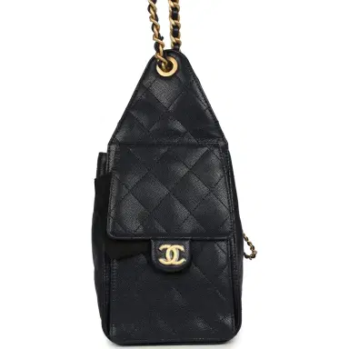 Chanel Chanel Small 25 Hobo Bag Dark Navy Caviar Antique Gold Hardware | Thumbnail 4 Chanel Chanel Small 25 Hobo Bag Dark Navy Caviar Antique Gold Hardware | Thumbnail 4