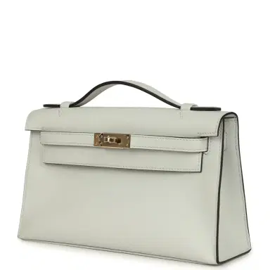 HERMÈS Hermes Kelly Pochette Gris Platine Swift Permabrass Hardware | Thumbnail 5 HERMÈS Hermes Kelly Pochette Gris Platine Swift Permabrass Hardware | Thumbnail 5