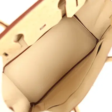 HERMÈS Pre-owned Hermes Birkin 30 Parchemin Ostrich Palladium Hardware | Thumbnail 7 HERMÈS Pre-owned Hermes Birkin 30 Parchemin Ostrich Palladium Hardware | Thumbnail 7