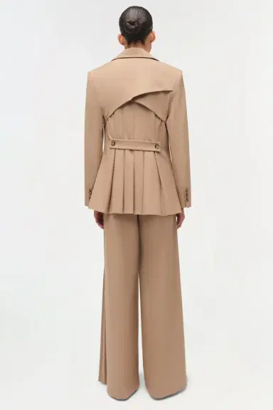 Simkhai Moren Pleated Back Blazer | Thumbnail 5 Simkhai Moren Pleated Back Blazer | Thumbnail 5