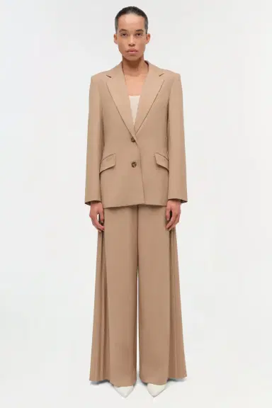 Simkhai Moren Pleated Back Blazer | Thumbnail 6 Simkhai Moren Pleated Back Blazer | Thumbnail 6