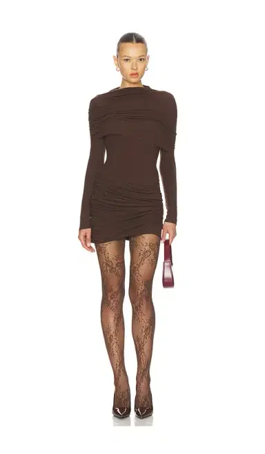 Line & Dot Lior Draped Mini Dress | Thumbnail 1 Line & Dot Lior Draped Mini Dress | Thumbnail 1