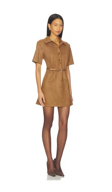 Elodie the Label Ace Faux Suede Mini Dress | Thumbnail 2 Elodie the Label Ace Faux Suede Mini Dress | Thumbnail 2