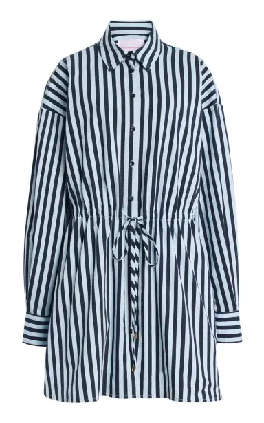 Carolina Herrera Striped Cotton-Blend Mini Shirt Dress | Thumbnail 2 Carolina Herrera Striped Cotton-Blend Mini Shirt Dress | Thumbnail 2