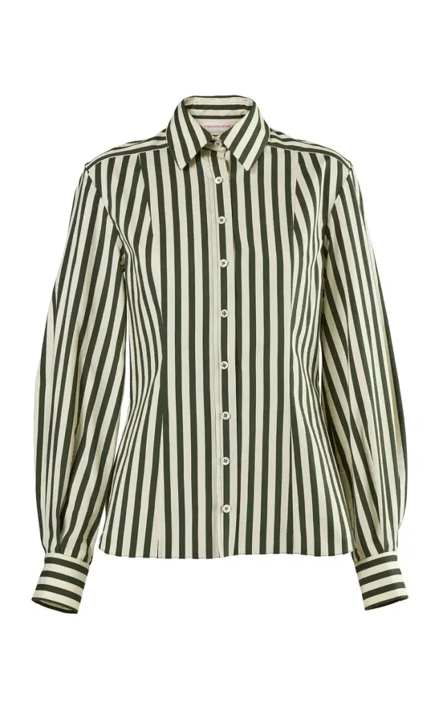 Cotton-Blend Stripe Button-Down Shirt Cotton-Blend Stripe Button-Down Shirt