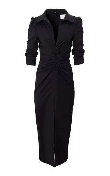 Carolina Herrera Stretch-Wool Tailoring Midi Dress | Thumbnail 1 Carolina Herrera Stretch-Wool Tailoring Midi Dress | Thumbnail 1