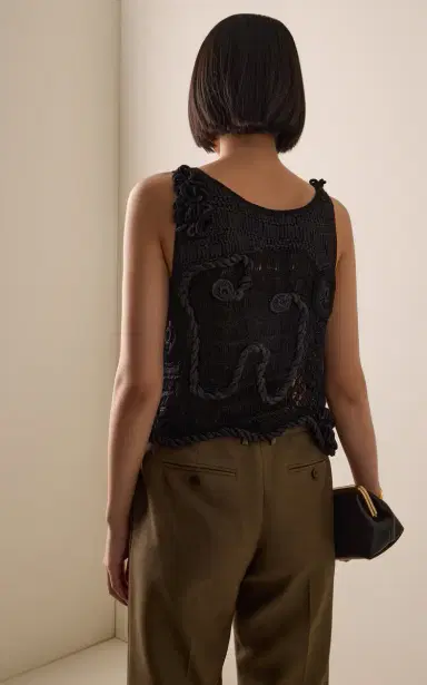 Heirlome India Freeform Crochet Silk-Cotton Top | Thumbnail 4 Heirlome India Freeform Crochet Silk-Cotton Top | Thumbnail 4