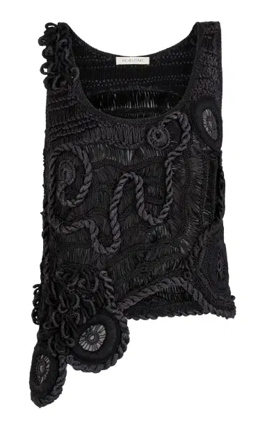 Heirlome India Freeform Crochet Silk-Cotton Top | Thumbnail 6 Heirlome India Freeform Crochet Silk-Cotton Top | Thumbnail 6