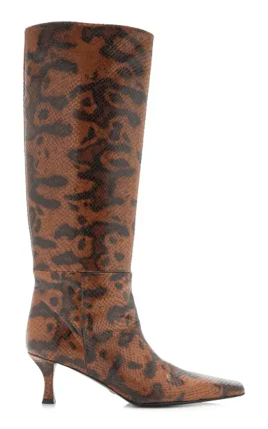 Proenza Schouler Trap Python-Embossed Leather Knee Boots | Thumbnail 4 Proenza Schouler Trap Python-Embossed Leather Knee Boots | Thumbnail 4