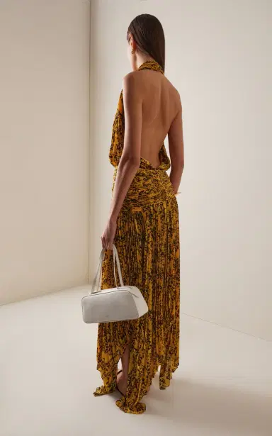 Proenza Schouler Paulina Pleated Maxi Dress | Thumbnail 4 Proenza Schouler Paulina Pleated Maxi Dress | Thumbnail 4