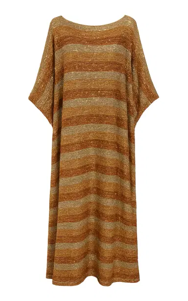 Dima Ayad Striped Sequined Maxi Kaftan | Thumbnail 3 Dima Ayad Striped Sequined Maxi Kaftan | Thumbnail 3