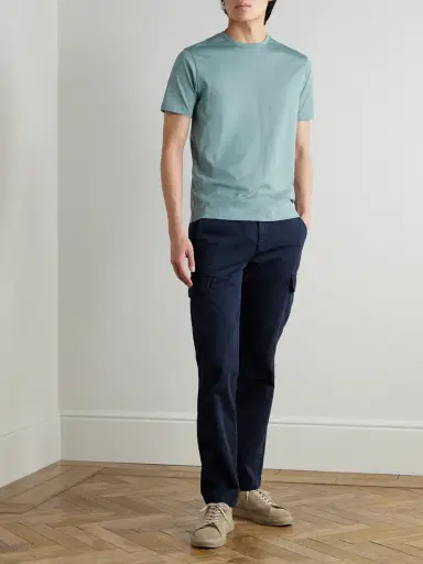 Sunspel Slim-Fit Supima Cotton-Jersey T-Shirt - Men | Thumbnail 2 Sunspel Slim-Fit Supima Cotton-Jersey T-Shirt - Men | Thumbnail 2