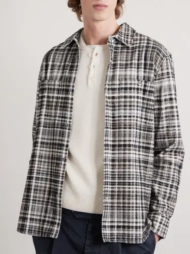 MR P. Checked Cotton-Corduroy Shirt - Men | Thumbnail 3 MR P. Checked Cotton-Corduroy Shirt - Men | Thumbnail 3