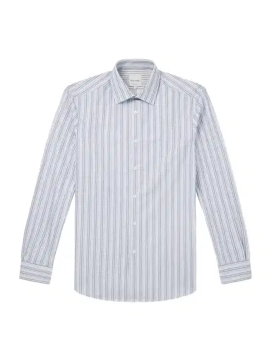 Paul Smith Slim-Fit Striped Cotton-Poplin Shirt - Men | Thumbnail 1 Paul Smith Slim-Fit Striped Cotton-Poplin Shirt - Men | Thumbnail 1