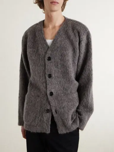 Our Legacy Brushed-Knit Cardigan - Men | Thumbnail 3 Our Legacy Brushed-Knit Cardigan - Men | Thumbnail 3