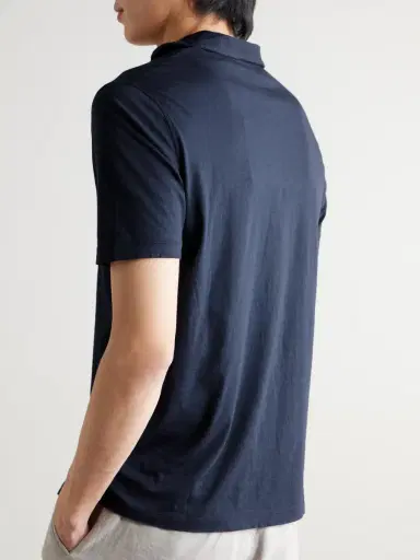 Hartford Garment-Dyed Cotton-Jersey Polo Shirt - Men | Thumbnail 3 Hartford Garment-Dyed Cotton-Jersey Polo Shirt - Men | Thumbnail 3