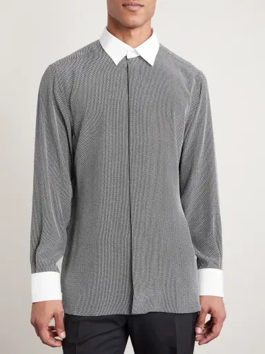 Tom Ford Printed Silk Shirt - Men | Thumbnail 2 Tom Ford Printed Silk Shirt - Men | Thumbnail 2