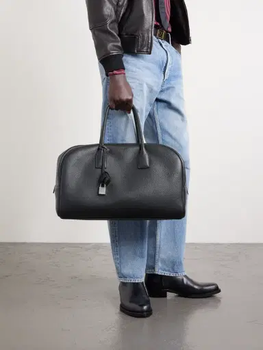 Saint Laurent Full-Grain Leather Duffle Bag - Men | Thumbnail 3 Saint Laurent Full-Grain Leather Duffle Bag - Men | Thumbnail 3