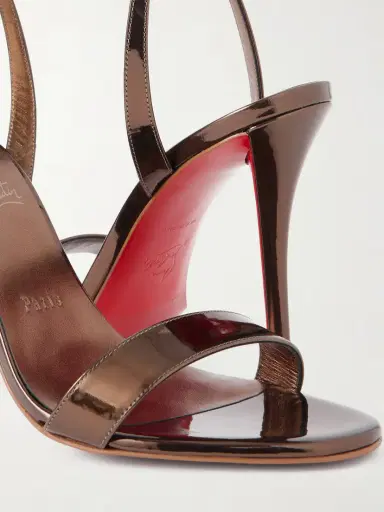 Christian Louboutin Miss Z 100 Metallic Patent-leather Sandals | Thumbnail 5 Christian Louboutin Miss Z 100 Metallic Patent-leather Sandals | Thumbnail 5
