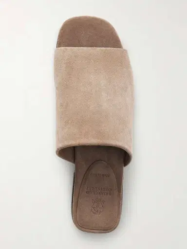 Brunello Cucinelli Embellished Suede Sandals | Thumbnail 6 Brunello Cucinelli Embellished Suede Sandals | Thumbnail 6