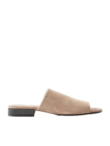 Brunello Cucinelli Embellished Suede Sandals | Thumbnail 1 Brunello Cucinelli Embellished Suede Sandals | Thumbnail 1