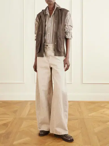 Brunello Cucinelli Embellished Suede Vest | Thumbnail 2 Brunello Cucinelli Embellished Suede Vest | Thumbnail 2