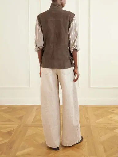 Brunello Cucinelli Embellished Suede Vest | Thumbnail 4 Brunello Cucinelli Embellished Suede Vest | Thumbnail 4